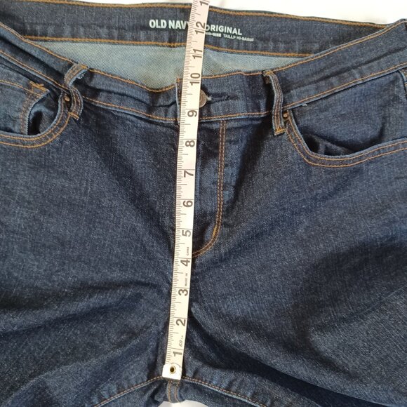 Old Navy Womens Jeans Original Midrise Slim Skinny Dark Wash Stretch Size 12 L - Picture 10 of 11